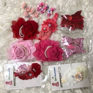 Baby girls hair bands and clips